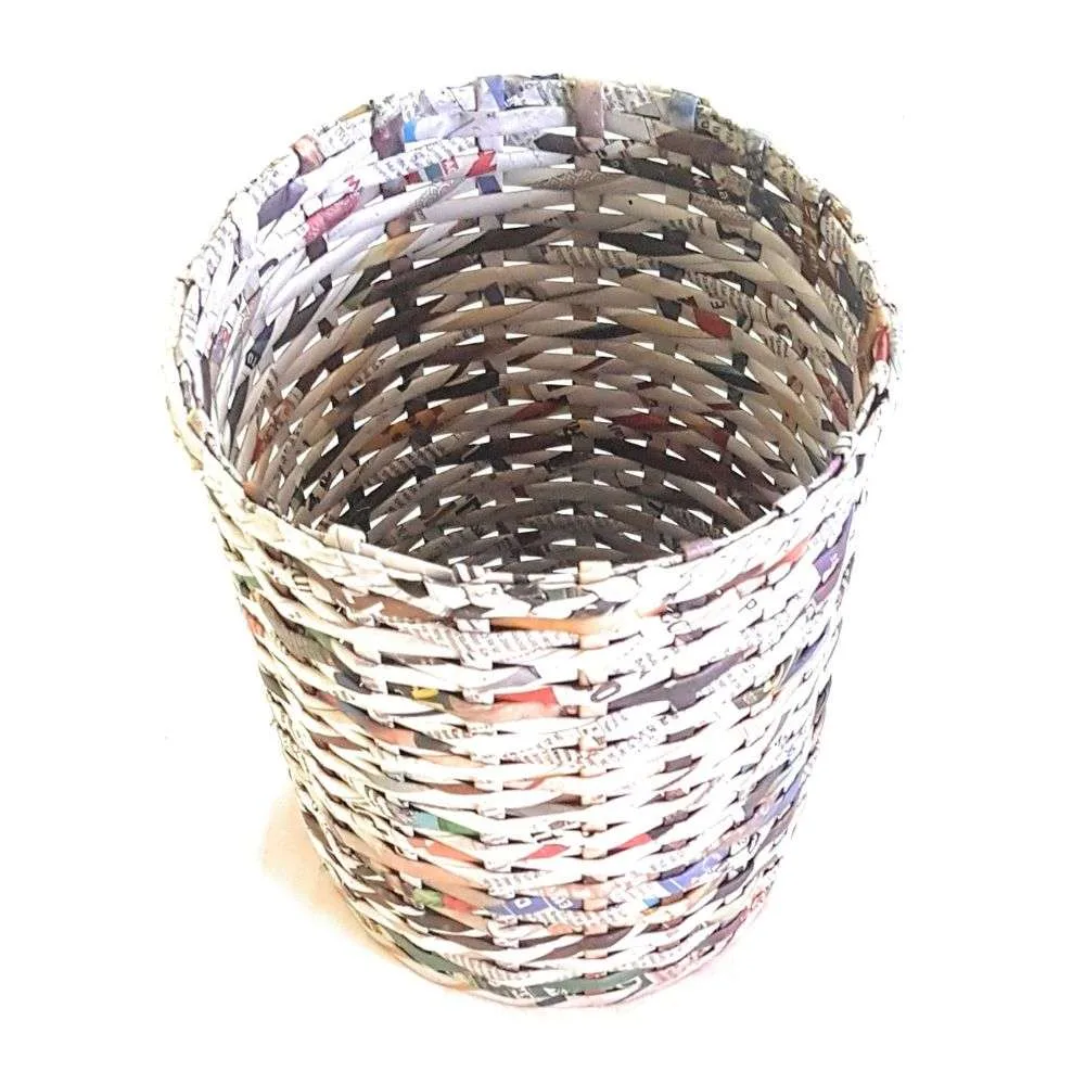 Paperus Handmade Eco-friendly Natural Small Waste Basket, Dustbin - Image 3