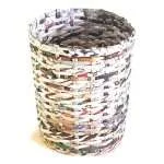 Paperus Handmade Eco-friendly Natural Small Waste Basket, Dustbin