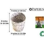 Paperus Handmade Eco-friendly Natural Small Waste Basket, Dustbin - Image 5