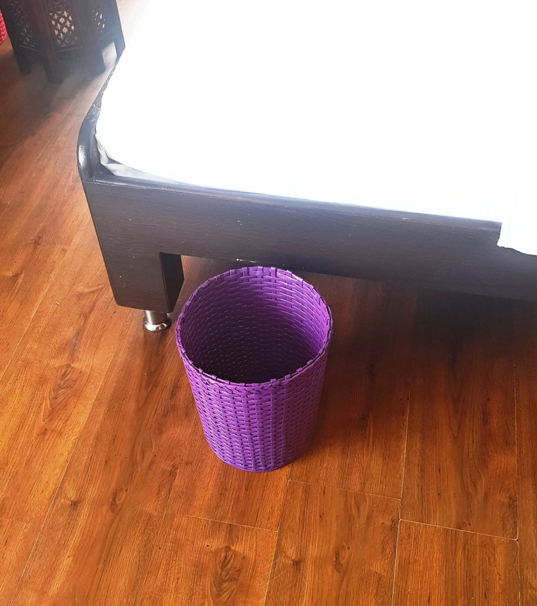 Paperus Handmade Eco-friendly Mauve Large Waste Basket, Dustbin - Image 3