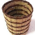 Paperus Handmade Eco-friendly Brown & Beige Small Waste Basket, Dustbin