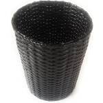 Paperus Handmade Eco-friendly Black Large Waste Basket, Dustbin