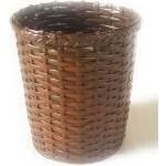 Paperus Handmade Eco-friendly Dark Brown Small Waste Basket, Dustbin