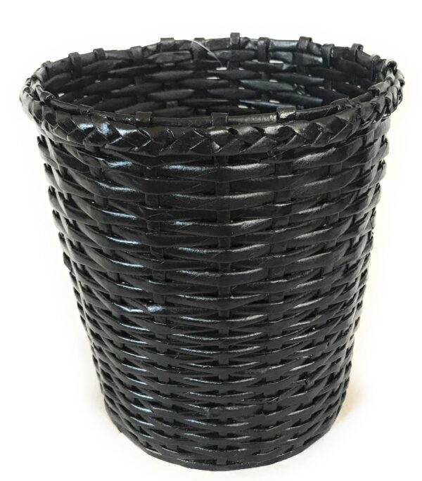 PAPERUS Black Dustbin | Waste Basket | Indoor Planter 5 Ltr & 8 Inches Tall, Eco-friendly Handmade