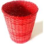 Paperus Handmade Eco-friendly Red Large Waste Basket, Dustbin