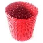 Paperus Handmade Eco-friendly Red Small Waste Basket, Dustbin