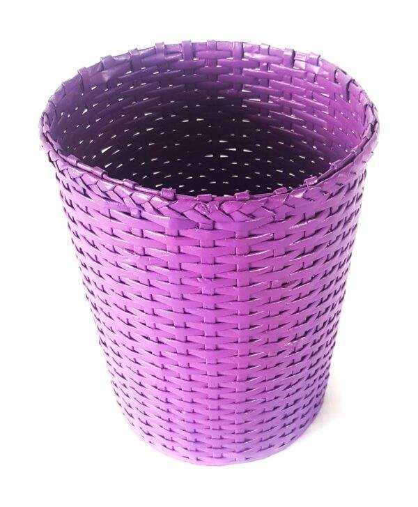 Paperus Large Mauve Dustbin | Waste Basket | Indoor Planter  (10 Ltrs & 11 Inches Tall)