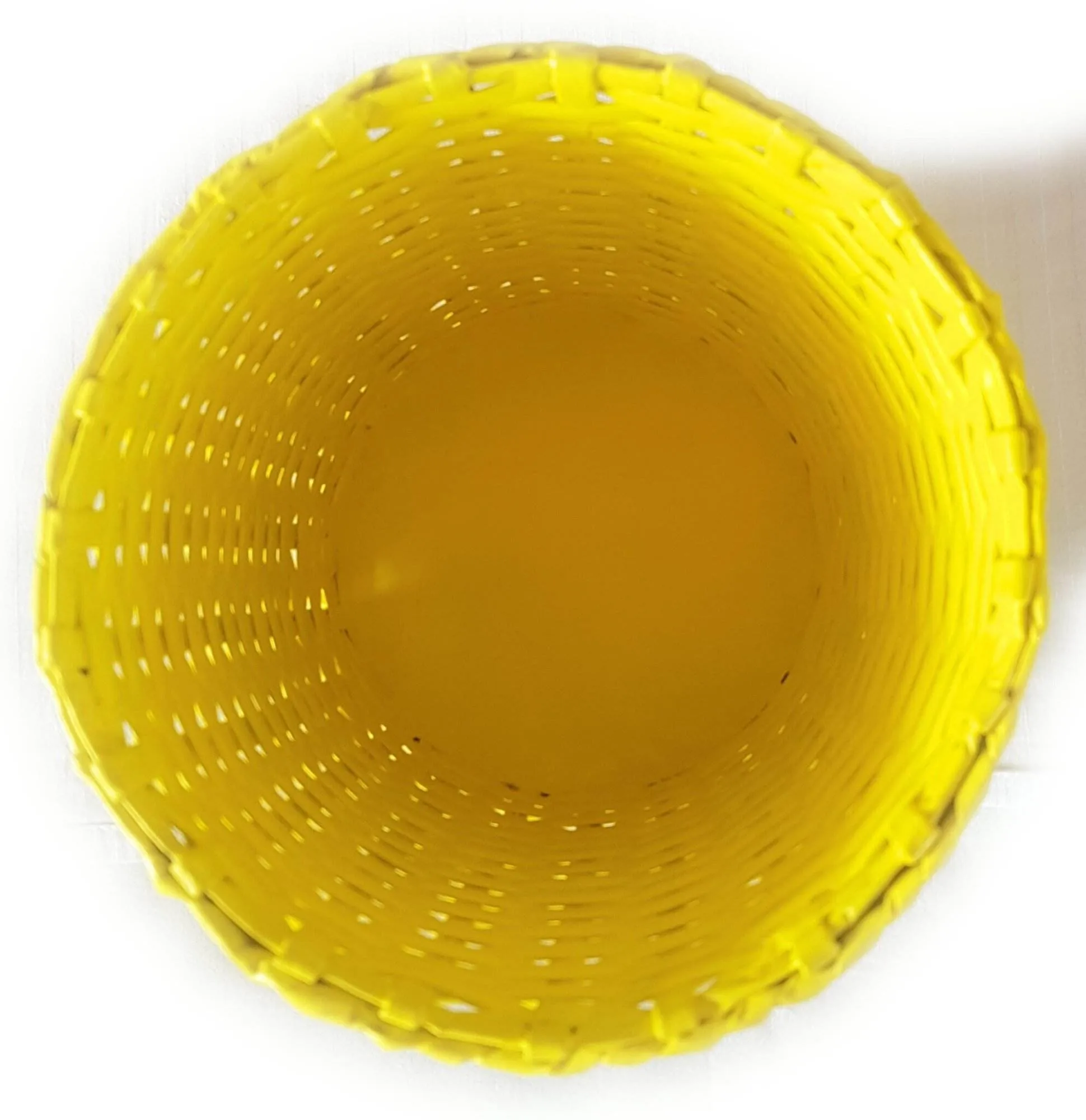 Paperus Handmade Eco-friendly Yellow Small Waste Basket, Dustbin - Image 3