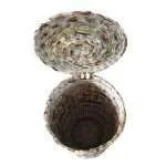 Paperus Handmade Eco-friendly Natural Large Waste Basket with Fixed Lid, Dustbin - Image 5