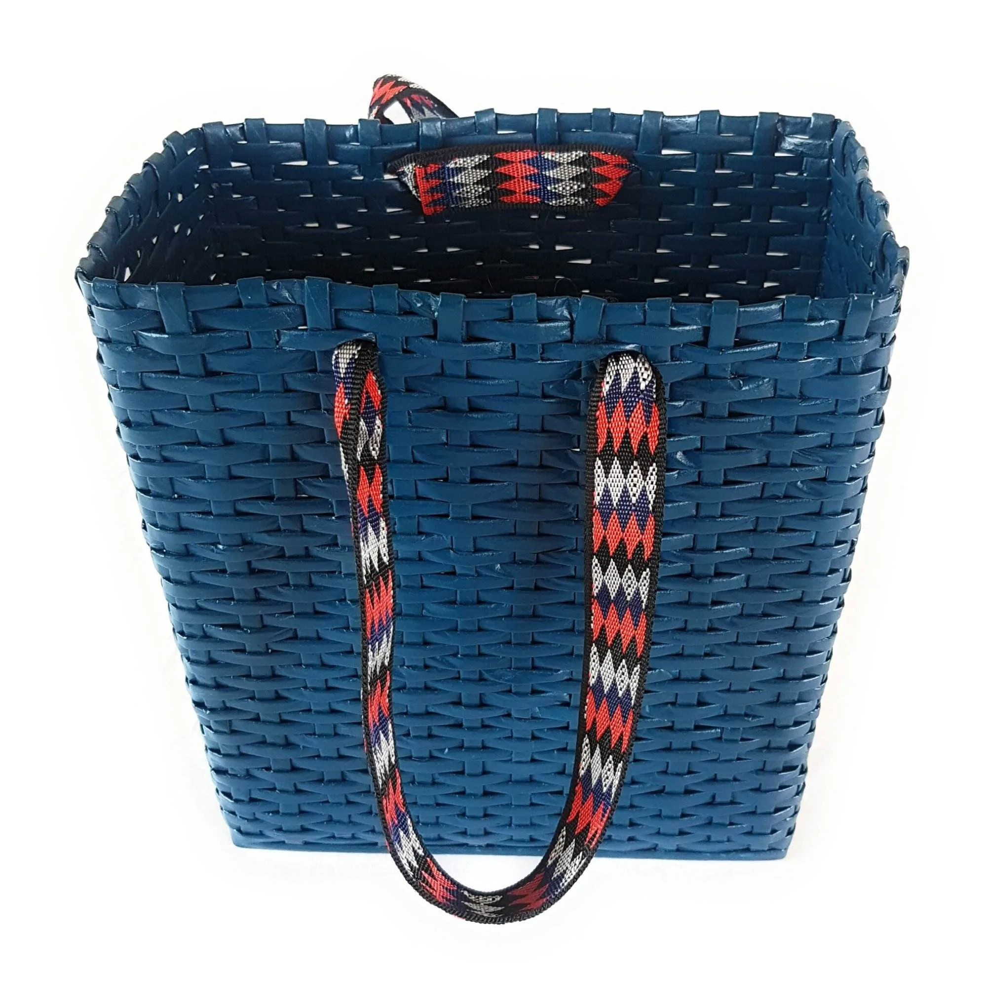 Paperus Compact and Small Lunch bag for Office Tiffin Basket Handbag Shopping Bag Peacock Blue - Image 3