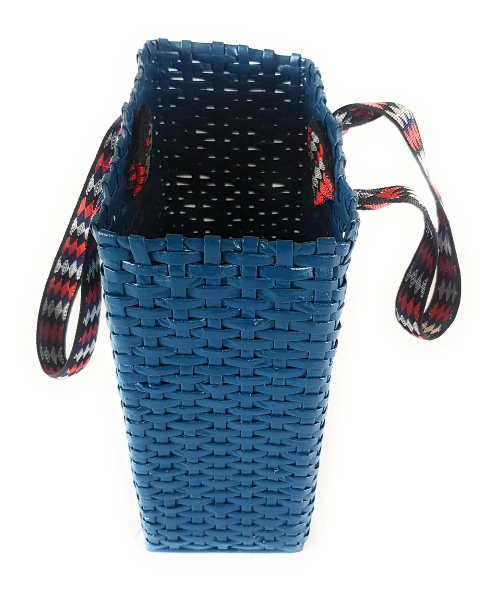 Paperus Compact and Small Lunch bag for Office Tiffin Basket Handbag Shopping Bag Peacock Blue - Image 4