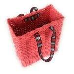 Paperus Compact and Small Lunch bag for Office Tiffin Basket Handbag Shopping Bag Peach