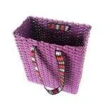Paperus Compact and Small Lunch bag for Office Tiffin Basket Handbag Shopping Bag Mauve