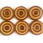 Paperus, Set of 6 Coasters, Beige & Brown, Eco- friendly, Handmade of Paper ropes