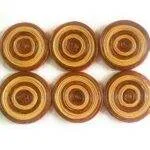 Paperus, Set of 6 Coasters, Beige & Brown, Eco- friendly, Handmade of Paper ropes