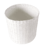 Paperus Planter | Vase | Storage Basket, White 11 Inch Tall & 11 Inch in Diameter