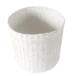 Paperus Planter | Vase | Storage Basket, White 11 Inch Tall & 11 Inch in Diameter