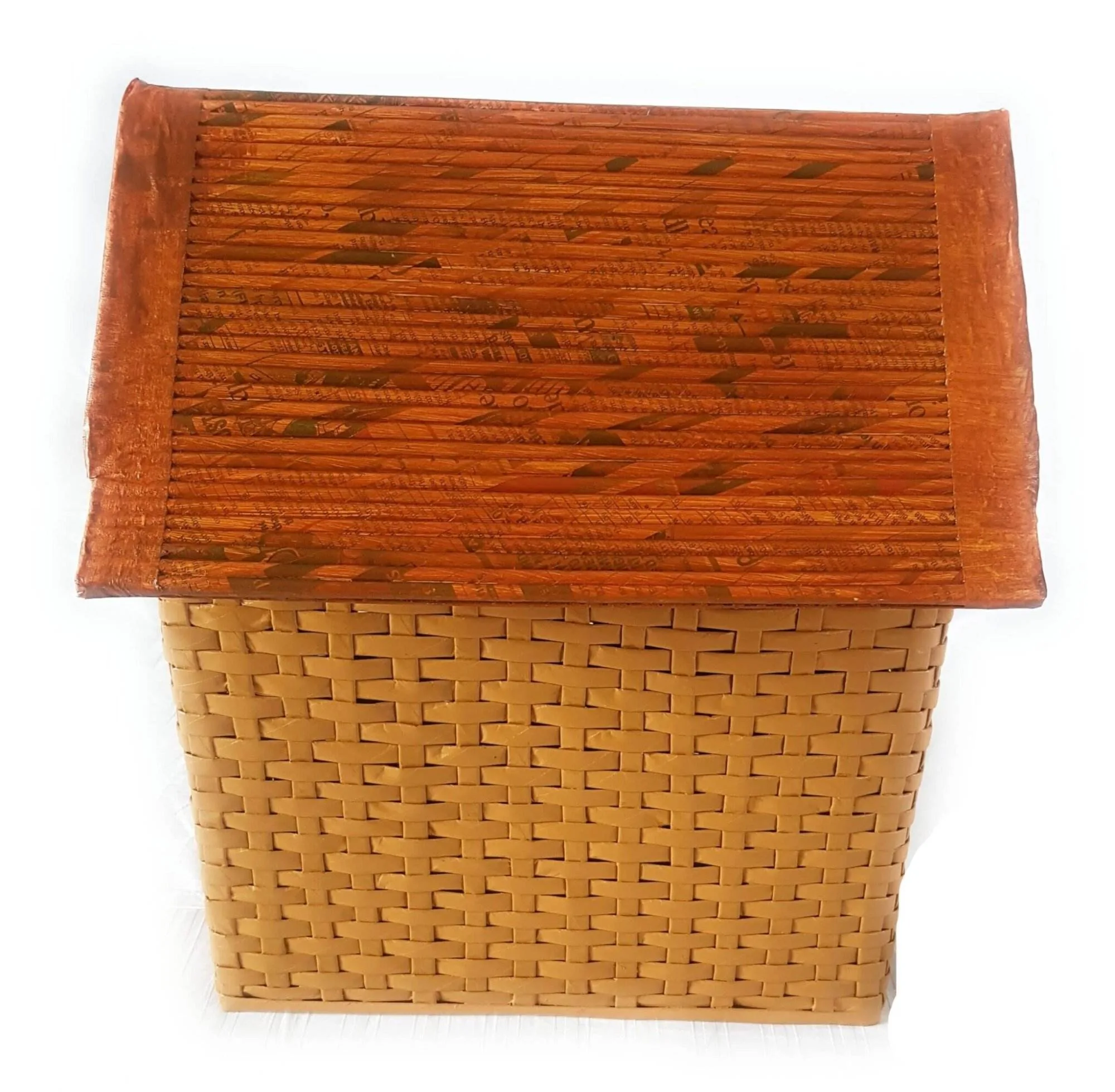 Paperus, Eco-friendly, Handmade, Hut Shaped Books Shelf, Notebooks Storage Basket - Image 5