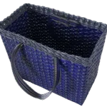 Paperus Blue & Grey Large Lunch Bag for Office Tiffin Basket Picnic Basket Travel Bag