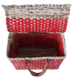 Picnic Basket With Lid, Carry Bag With Cover, Handbag Shopping Bag