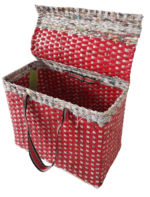 Picnic Basket With Lid, Carry Bag With Cover, Handbag Shopping Bag