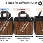 Useful Set of 3 Sizes Lunch Bags Large Medium and Small for Different Uses
