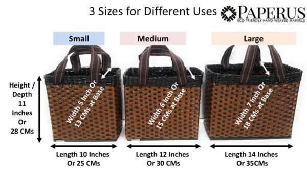 Useful Set of 3 Sizes Lunch Bags Large Medium and Small for Different Uses